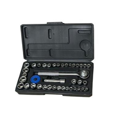 Imagem de Jogo De Soquete Sextavado Acompanha Chave Catraca 40 Peças