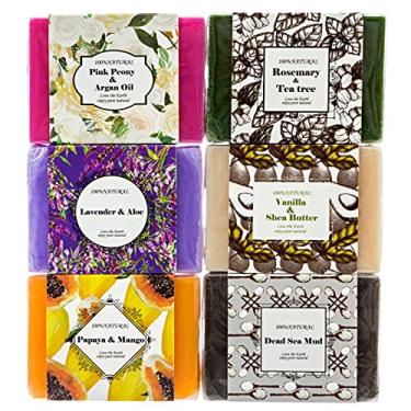 Imagem de Purelis Handmade Soap Bars Gift Set. 6 Pc Natural Soap Set. Artisan Crafted Soap Bars with Essential Oils. Soap Gift Set for Women - Bath & Body Gift for Her!