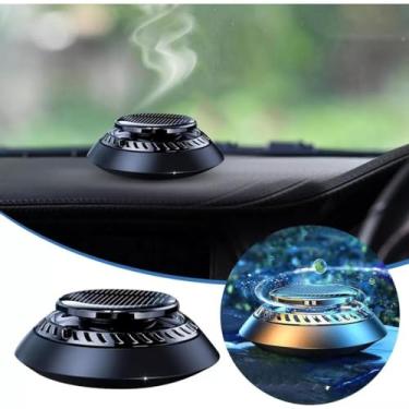 Imagem de Aromatizante Circular Difusor de Cheiro Para Carro a Energia Solar AL-3000 Essencia Amadeirada
