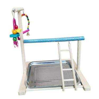 Imagem de Generic playground exercício centro de atividades escalada sino brinquedo pássaro mastigar brinquedo papagaios mastigar brinquedos poleiro