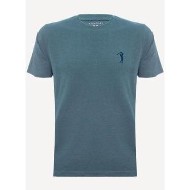 Imagem de Camiseta Aleatory Lisa Azul Mescla-Masculino