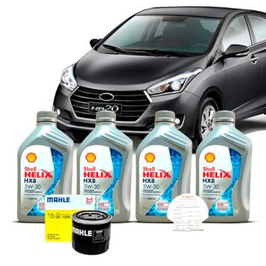Imagem de Kit Troca de Oleo 5w30 e Filtro Hyundai HB20 1.6 16V 2016 a 2019
