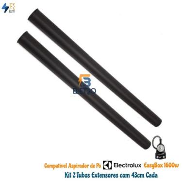 Imagem de Kit 2 Tubos Extensores Reforçado para Aspirador de Pó Electrolux EasyB
