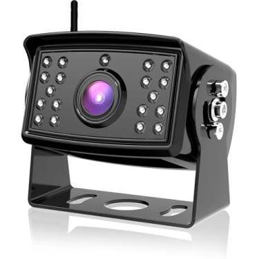 Imagem de Câmera de backup de visão traseira sem fio adequada para CW7, kit de sistema de câmera de reserva de substituição digital, para inversão de segurança de trailer, trailer, caminhonete, caminhonete,