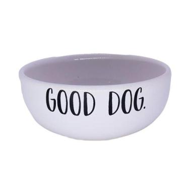 Imagem de Comedouro Pet Injet Cerâmica Good Dog Cinza para Cães - 190ml