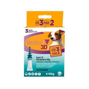 Imagem de Antipulgas Vectra 3D Promo para Cães 4 a 10kg - 1 Unidade - Ceva
