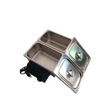 Imagem de Derretedeira Rechad Banho Maria de Chocolate 5kg 2 cubas profissional 