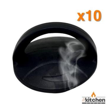 Imagem de Pomel Pegador Puxador para Tampa Cesta com Vapor 10 Peças