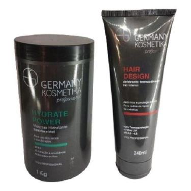 Imagem de Defrizante E Hidrataçao Banana E Mel 1 kilo + 240 ml GERMANY KOSMETIKA