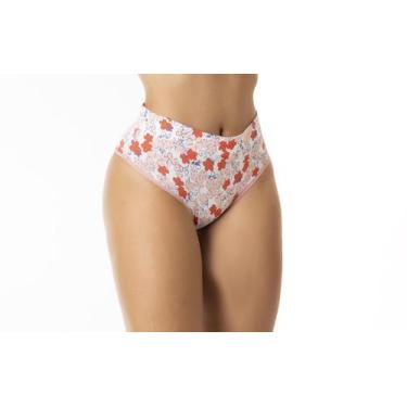 Imagem de Kit 10 Calcinha Cintura Alta Modeladora Cós Alto Duplo Segura Barriga 