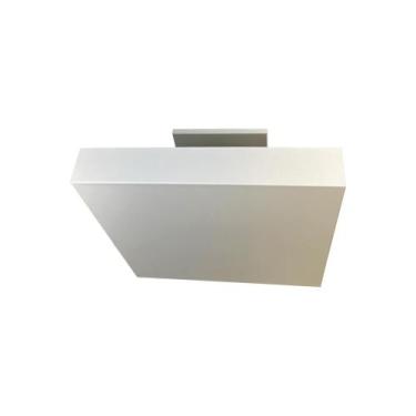 Imagem de Plafon De Luz Indireta Sobrepor 35x35cm Para 4 Lâmpadas E27 Branco Com