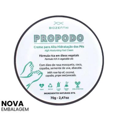 Imagem de Creme Propodo Vegan Hidratação Para Os Pés 70g Biozenthi