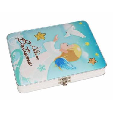 Imagem de Álbum Maleta Batismo Batizado Unissex Para 60 Fotos 15x21 - Pink Days