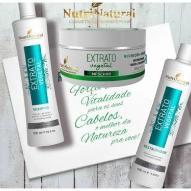 Imagem de Campeão de vendas Extrato vegetal linha cliente 3 pecas - NUTRINATURAL