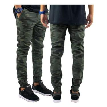 Imagem de Calça Masculina Skinny Jogger Preta Jeans Com Lycra - GBGSPORTS, Camuf