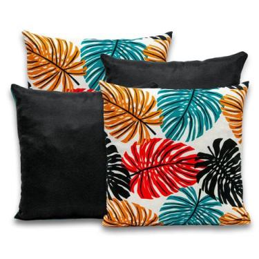 Imagem de Kit 4 Capas de Almofada com Zíper 40cmx40cm Gorgurinho - Dryka Enxovai