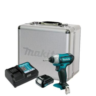 Imagem de Parafusadeira A Bateria 12v Td110dz Makita Bivolt Com Maleta