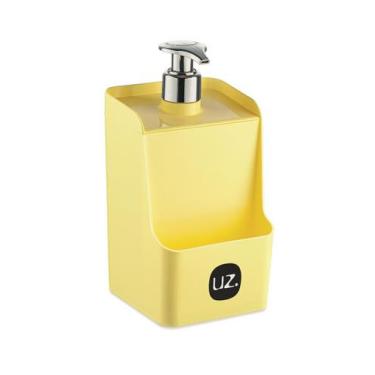 Imagem de Porta Detergente Slim Sabão Líquido Dispenser Com Suporte Para Esponja
