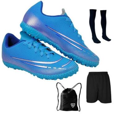 Imagem de Chuteira Society Adulto Juvenil Sosaite Campo Sintético Futebol Nova +