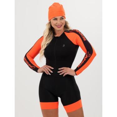 Imagem de Macaquinho De Ciclismo Feminino - Forro GEL - Manga Longa Impulse Lara