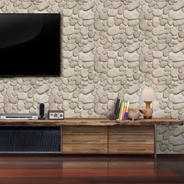 Imagem de Papel de Parede Pedras Areia - QCola, 0,60 x 2,50 metros