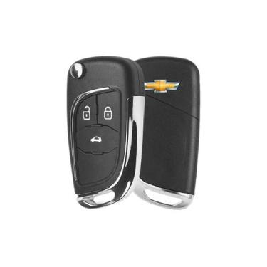 Imagem de Capa Chave Canivete Cruze Cobalt Sonic Prisma Onix 3 Botões - LShopM