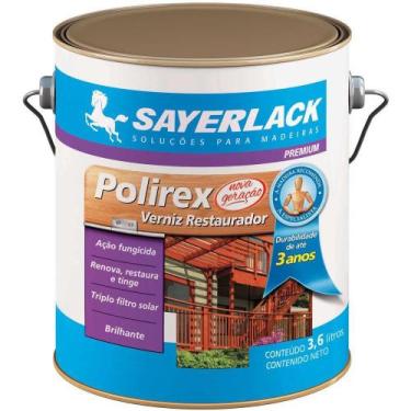 Imagem de Verniz Polirex Sayerlack Brilhante Mogno 3,6L
