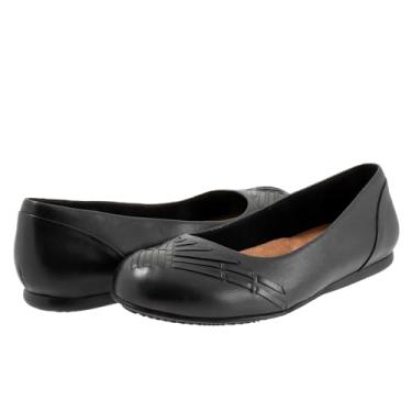 Imagem de SoftWalk Sapatilha feminina Sonoma Weave Ballet, Preto, 8 Narrow