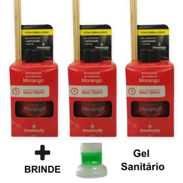 Imagem de 3 Difusor Ambiente Aromatizador Vareta 280ml Cheirinho Ar Perfume Casa