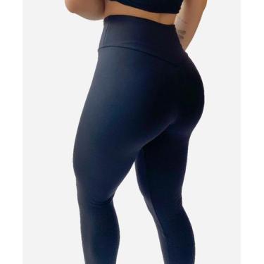 Imagem de Legging Alta Compressão Poliamida Cós Duplo - Studio Amoras, PP, Preto