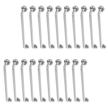 Imagem de Alça de Apoio 80cm Barra Inox Kit 20 Unidades Idoso Deficiente Cadeira