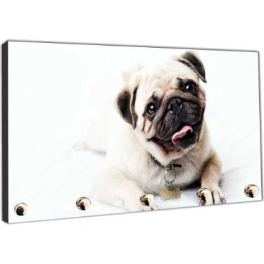 Imagem de Porta Chaves Animais Cachorro Pug Casa Escritório Organizador RC005 - 