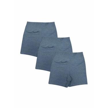 Imagem de Kit Com 3 Shorts Feminino Academia Meia Coxa Suplex - L2 Store, GG, Ci
