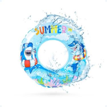 Imagem de Boia Redonda Infantil Piscina Praia Circular Colorida 48cm - Luatek, A