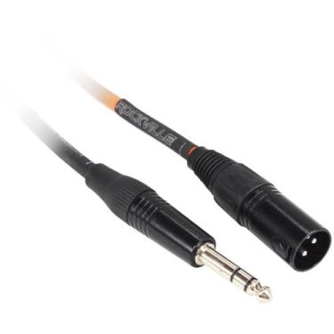 Imagem de Rockville RCXMB20O Cabo TRS macho REAN XLR para 1/4" laranja 100% cobre