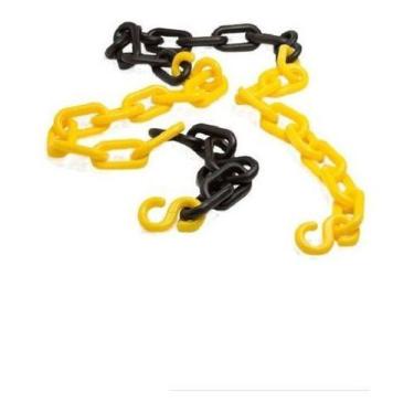 Imagem de Kit 3 Pedestal + 6 Mts De Corrente Sinalização Isolamento - PROTEPLUS,