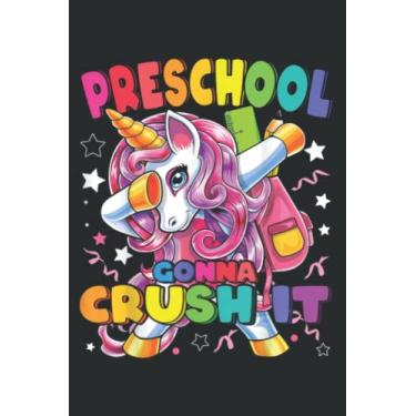 Imagem de Preschool Dabbing Back to School Nice Girls Gift Meme: HEARTS JOURNAL - 6" x 9", 120 Pages: Planner, Lined College Ruled Paper, Journal, Diary, Matte Finish Cover.