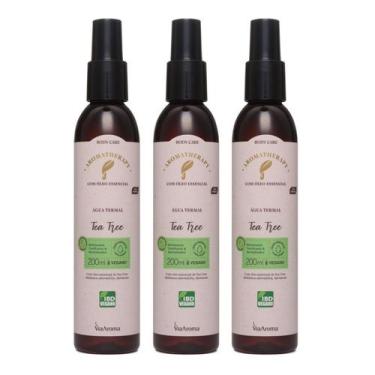 Imagem de Kit 3 Agua Termal Tea Tree Via Aroma 200ml  - Melaleuca