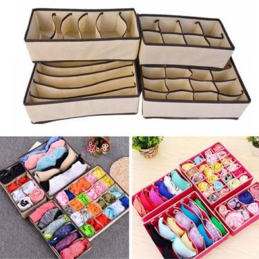 Imagem de KIT Organizador de Meias Cuecas Calcinhas Roupas Colmeia - Lar Present