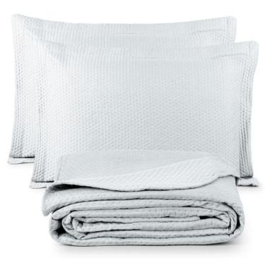 Imagem de Colcha Cobre Leito King 3 Peças Dupla Face Siena Matelado - Linda Casa