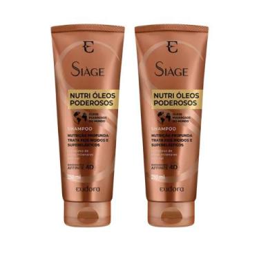 Imagem de Kit 2 Shampoo Siàge Nutri Óleos Poderosos 250ml - Eudora