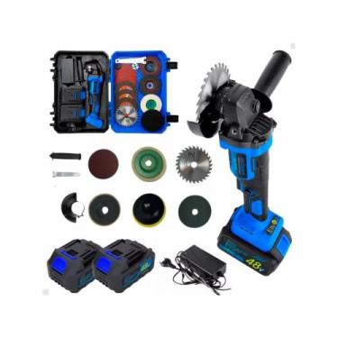 Imagem de Lixadeira e esmerilhadeira angular 100 mm c/2 baterias 48v ea3100 - EX