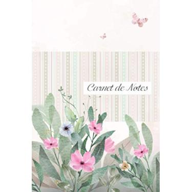 Imagem de Carnet de notes: Journal de notes ligné, fleurs, papillons, printemps, | A5, 100 pages | original & fantaisie