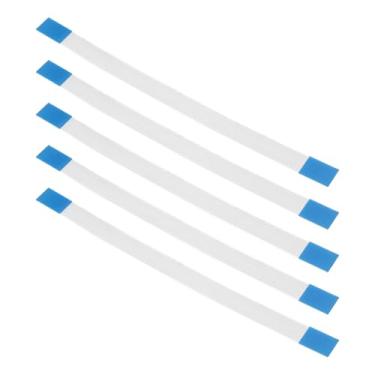Imagem de ECSiNG 5 peças 10 pinos botão de reinicialização de energia cabo de fita flexível conector de fita compatível com Sony compatível com controle PlayStation 3 PS3 Slim 2000 2500 (90 mm)