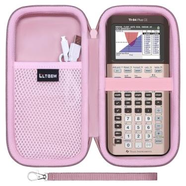 Imagem de LTGEM Capa compatível com Texas Instruments TI-84 Plus CE/TI-84 Plus/TI-Nspire CX II CAS/TI-Nspire CX II/TI-83 Plus/TI-30XIIS/TI-30XS/TI-30Xa/TI-34/TI-36X Pro Calculadora, ouro rosa (apenas capa)