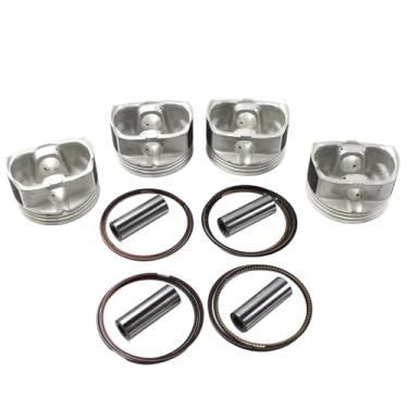 Imagem de Kit de anel de pistão do motor 23410-2G200 4 peças compatíveis com G4KE 2.4L Grandeur ix35 Sonata Santa Cadenza Forte Magentis Rondo Sorento Sportage motor peças de reposição