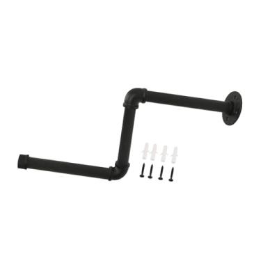 Imagem de IEUDNS Rack de roupas para tubos industriais, cabide em forma de z, organizador universal resistente para exibição de roupas para quarto e sala de estar