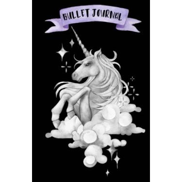 Imagem de Bullet Journal: A5 Licorne - 120 pages - couverture souple "glossy" - Pointillés - Dot point, bullet journal, dot grid, planner, planning, organizer, journal, Licornes, Bujo