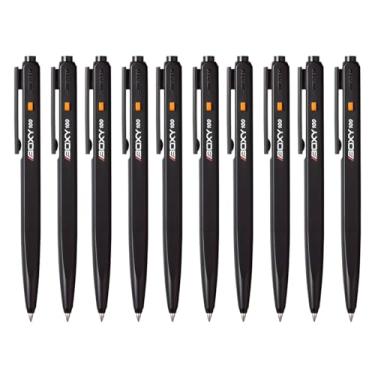 Imagem de Mitsubishi Pencil Caneta esferográfica, quadrada, preta, BX100,24 [Compra em massa]