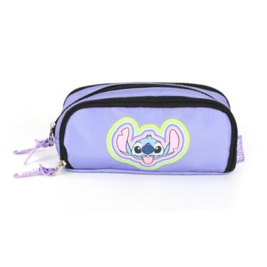 Imagem de Estojo Triplo Stitch Lilás com Roxo ET47739SC 2025 Luxcel